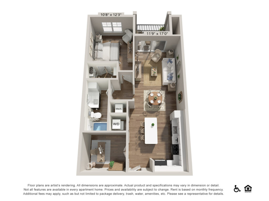 The Hadley Apartments 2 Bedroom Floor Plan Goldenrod