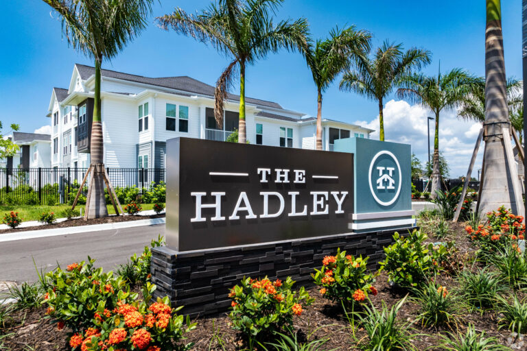 The Hadley Exterior Monument Sign